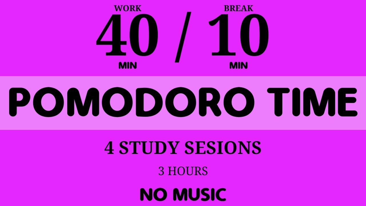 40 / 10 Pomodoro Timer || Study 2,5 hours Lofi music - Study for dreams ...