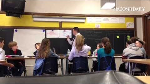 Costello shows his method on getting students to better understand text and reading.