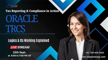 LIVE Webinar: Oracle TRCS – Logics & Its Working