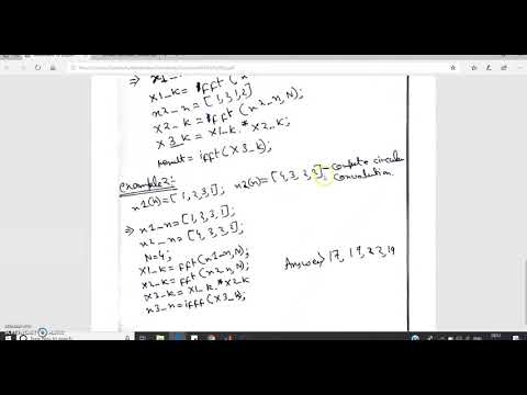 Example 2 on circular convolution in MATLAB