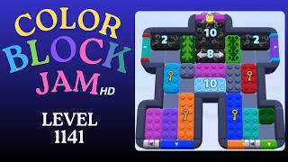 Color Block Jam Level 1141 Solution Walkthrough