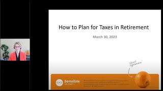 How to Plan for Taxes in Retirement 2023