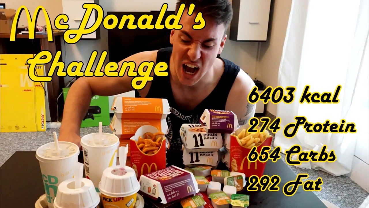 Selbstexperiment Über 6000+ Kalorien in einer Mahlszeit McDonalds Challenge YouTube Selbstexperiment Über 6000+ Kalorien in einer Mahlszeit McDonalds Challenge YouTube