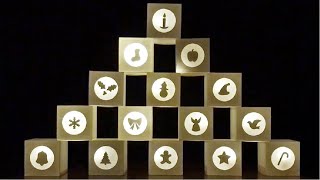 【工作】LEDで光るクリスマス飾り | DIY How To Make a Light-Up Christmas Cube