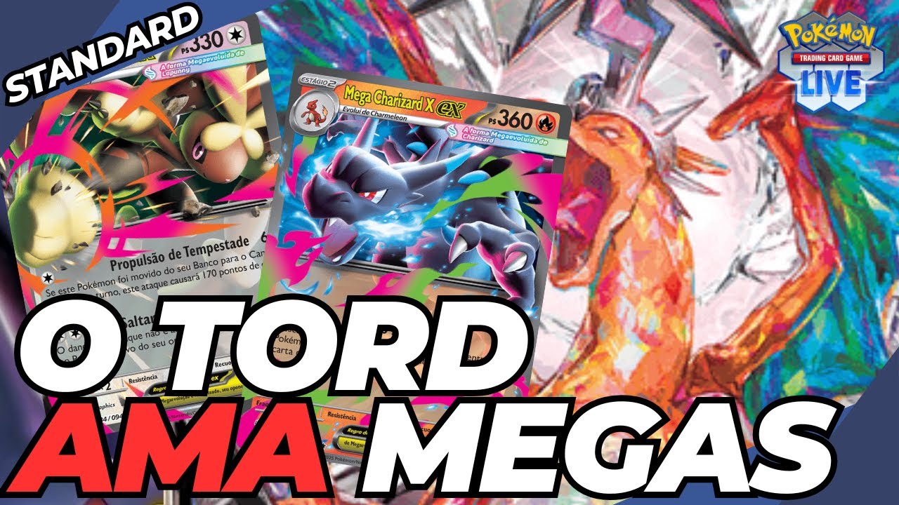 Testando o deck de Mega Charizard com Mega Lopuny do Tord | Gameplay Pokémon TCG Live