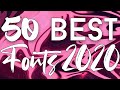 Top 50 *BEST* FREE FONTS TO USE FOR YOUTUBE 2020!!(Thumbnails/Banners/GFX&MORE!!) #3