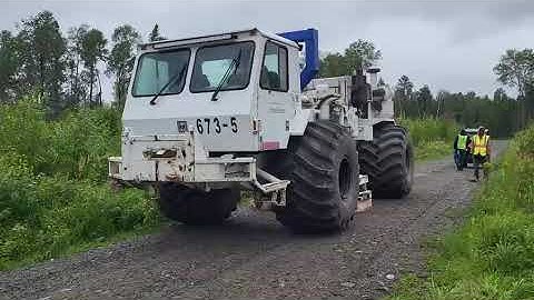 Vibroseis Trucks In Action At Pulsar Helium