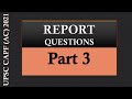 Report Questions || Telegram paid Group || UPSC CAPF (AC) Paper II 2021
