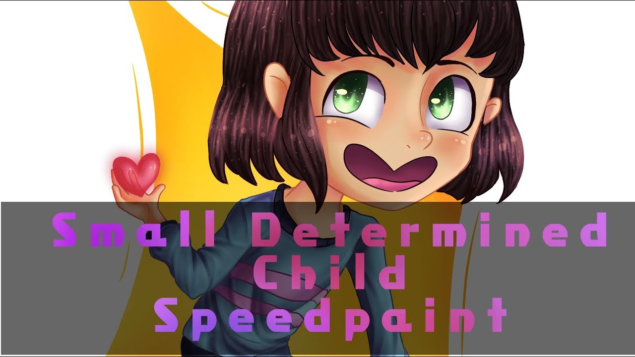 Small Determined Child | Undertale Speedpaint 