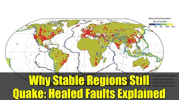 Why Stable Regions Still Quake: Healed Faults Explained