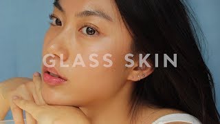 HOW TO GET GLASS SKIN • SKINCARE + MAKEUP | Haley Kim