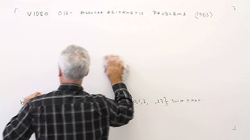 O12--Modular Arithmetic Problems