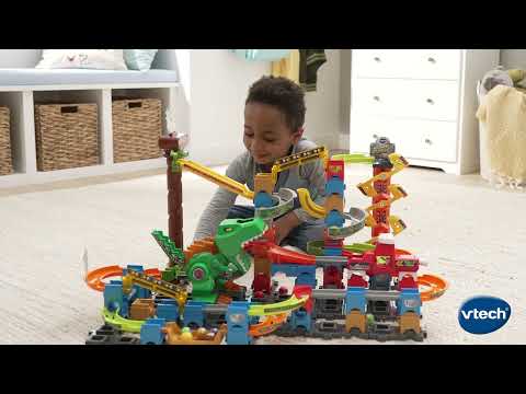 VTech Marble Rush 80-571604 - Набор Dino Adventures XL400 E (Витрина) – Интерактивная дорожка с увлекательными, видео 2