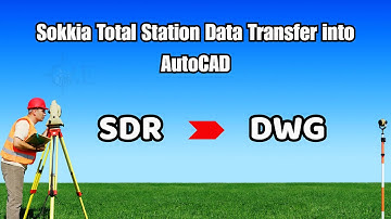 Sokkia Total Station Data Transfer into AutoCAD (How to import Coordinate Total station to AutoCAD)