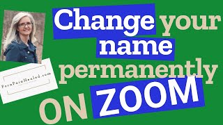 You can change your name each time you're on a zoom call, but this
video will show how to use the website (zoom.us) screen globally. ...