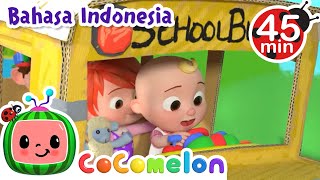 Roda Di Bus - Versi Ceria | CoComelon Bahasa Indonesia - Lagu Anak Anak