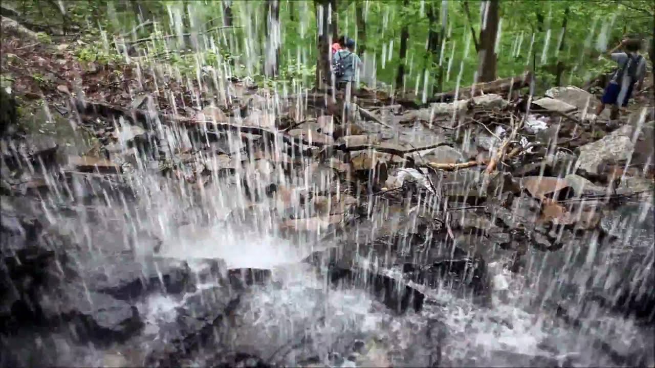 Waterfall on the Gum Springs Trail at Mt Nebo State Park Arkansas