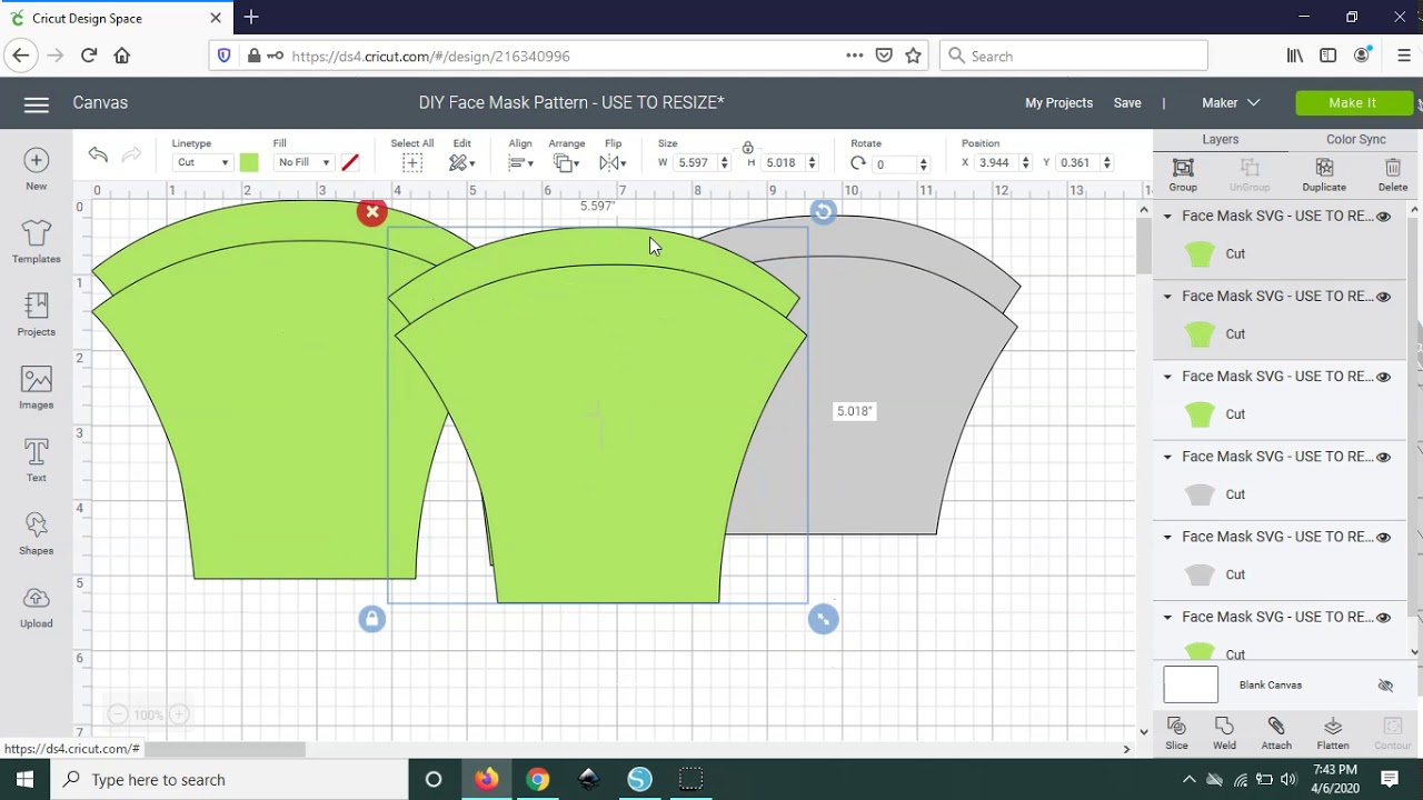 Download Diy Face Mask Tutorial Svg Files For Cricut Maker Video Perfectstylishcuts Free Svg Cut Files For Cricut And Silhouette Cutting Machines