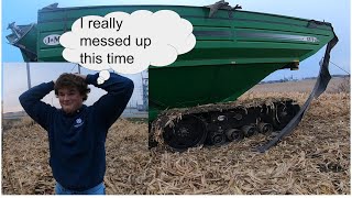 Keaton  Ripped the Grain Cart Tarp off | Western Ohio Farm Vlogs #28