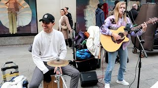 Zoe Clarke And Marcos With An Excellent Performance of 'Stick Season' on Grafton Street (Noah Kahan)