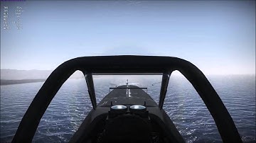 War Thunder Simulation Mode Tutorial:  P-51 Carrier Landing
