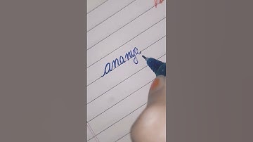 Ananya in cursive writing #cursive #handwriting #penmanship #calligraphy