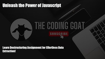 🐐 JavaScript Tutorial - Unleash the Power of JavaScript: Learn Destructuring For Data Extraction!