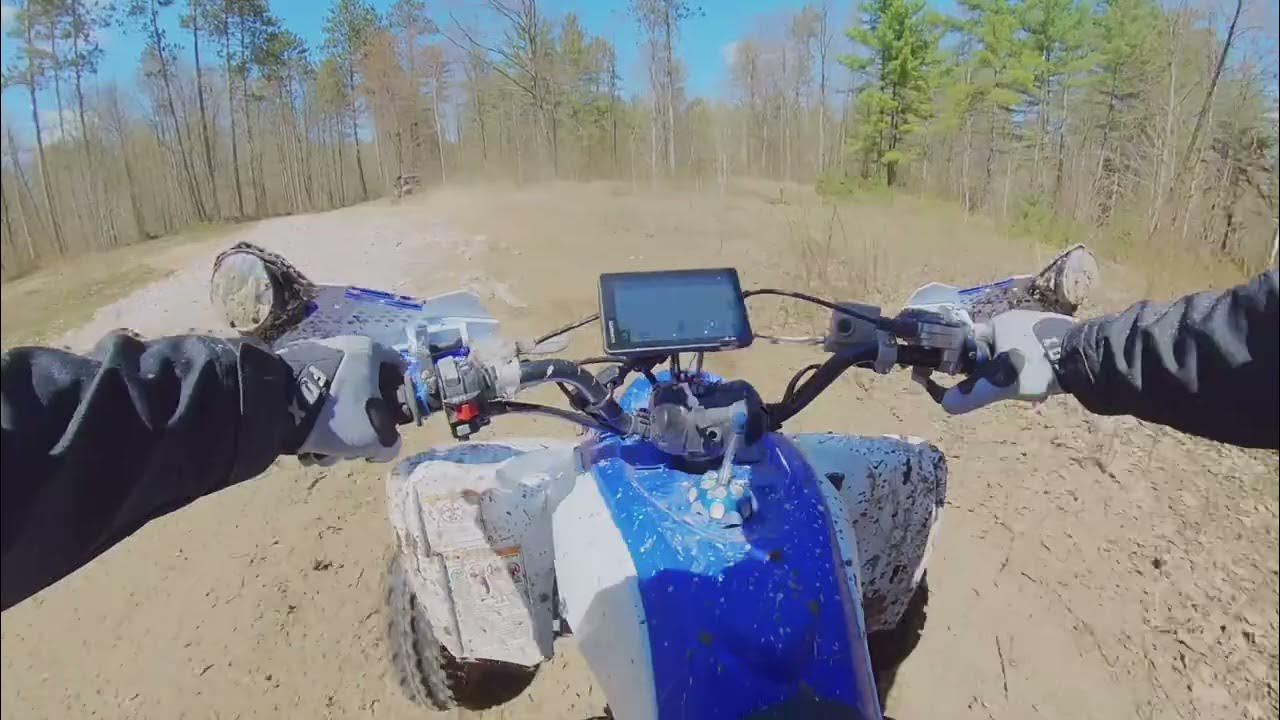 Yamaha Raptor 700R, Fast Flowing Trails! YouTube