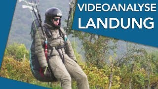 Videoanalyse Landetraining (Kommentar) - Paragliding lernen | Flugschule Hirondelle, Weinheim