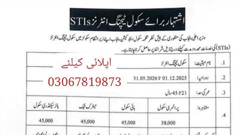 STI Jobs Officially Advertisment #stiAd #stijobs2025 | Apply: 03067819873