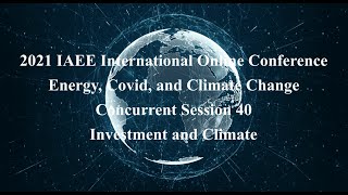 Concurrent Session 40 Investment and Climate
