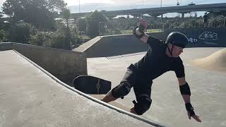 The Smallest Carve Grind In History Followed By An Enormous Air