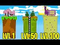 CHUNK LIVELLO 1 Vs CHUNK LIVELLO 100 Su Minecraft