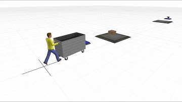 Flexsim-Store Object 3D Industry transporter grey