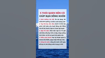 THÓI QUEN NÊN CÓ GIÚP BẠN SỐNG KHỎE |Ngọc Minh DS Gia Đình #ngocminhduocsigiadinh #dsdaiminh #shorts