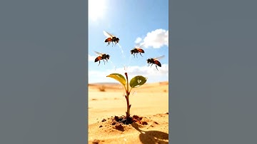 Bees saved apple trees from drying out by watering them.😭#ai #tree #save #bees