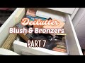 DECLUTTERING MY MAKEUP COLLECTION // BLUSH & BRONZERS PART 7