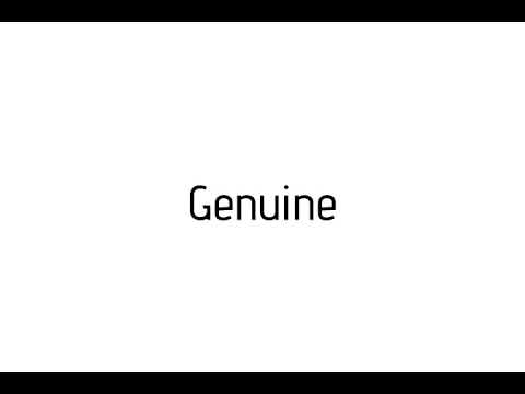 How To Pronounce Genuine Genuine Pronunciation Youtube