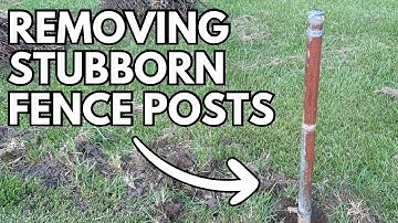 Removing Fence Posted the Easy Way