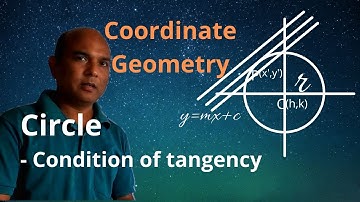 CBSE | Class 11 and 12 Mathematics | Circle - condition of tangency