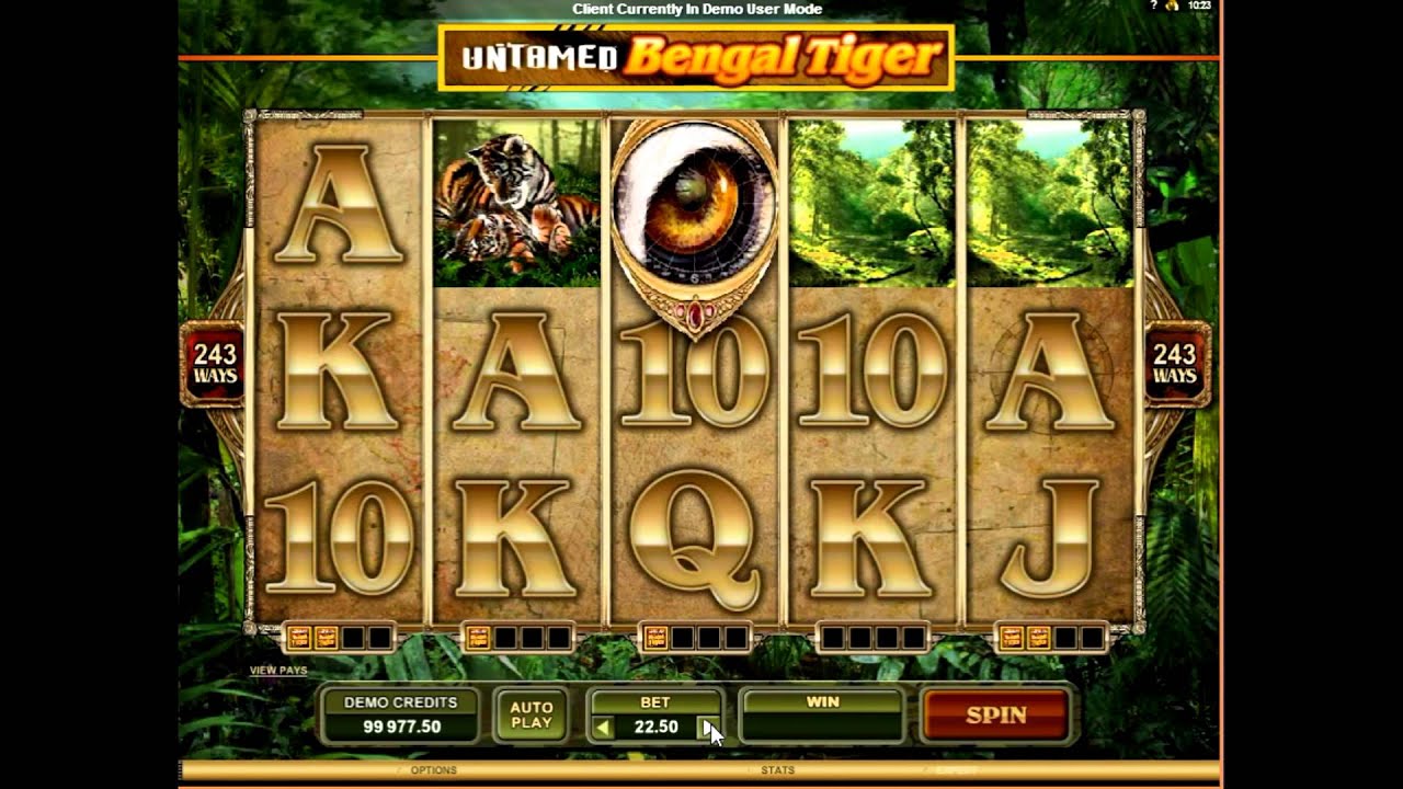 Игровой слот  Неукротимый бенгальский тигр (untamed bengal tiger)- обзор от igrovye-avtomati.net