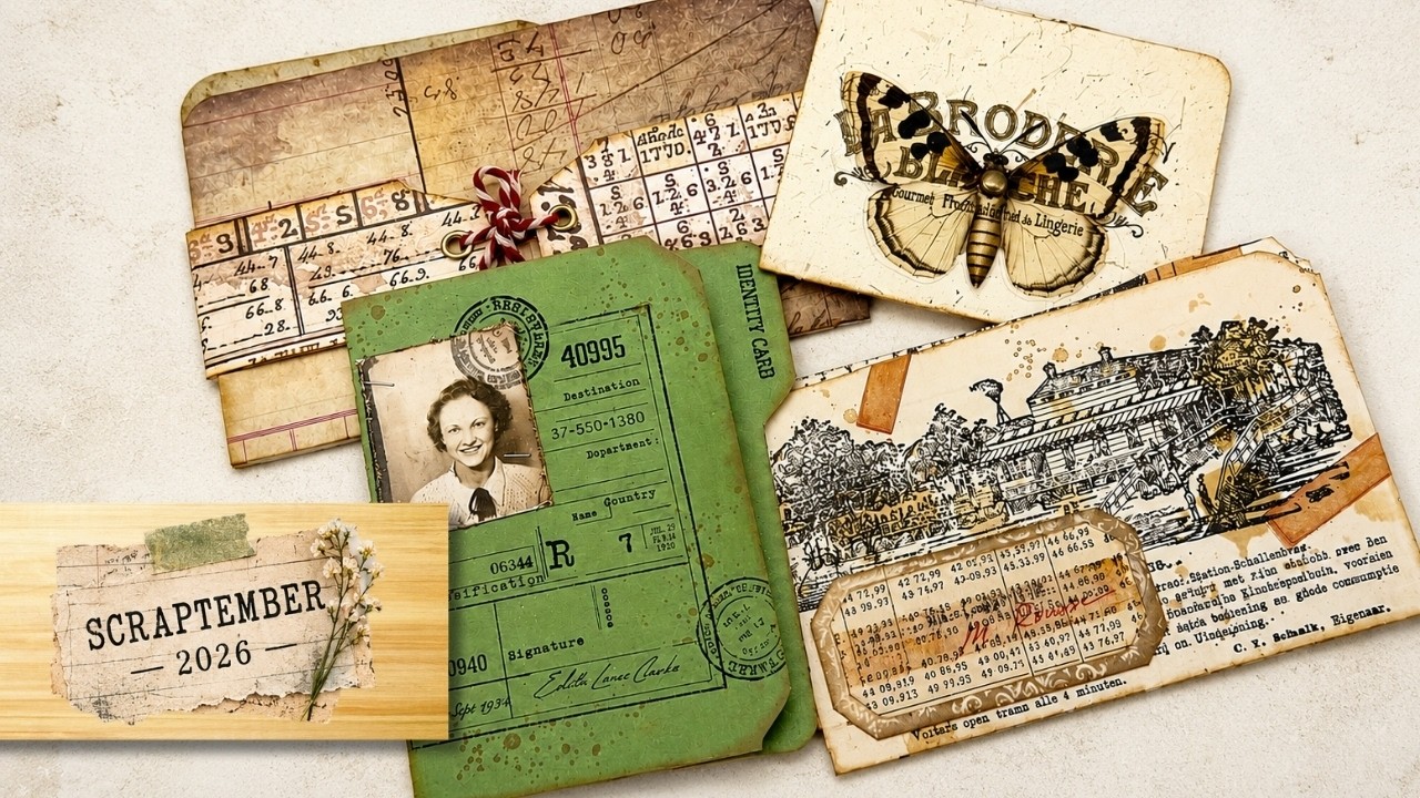 幻。SCRAP BOOK STORE 2nd、3rd DEMO Scrapbook Paper Scraps? Turn Them into Mini File Folders