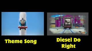 Thomas and Friends Theme Song Comparison (S22 Theme vs Diesel Do Right)