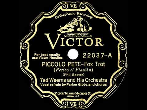 YouTube에서 1929 HITS ARCHIVE: Piccolo Pete - Ted Weems (Parker Gibbs & chorus, vocal) 보기