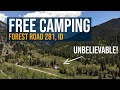 Free Camping By The Beautiful Indian Creek - Forest Road 281, ID Near Palisades Reservoir/Alpine, WY