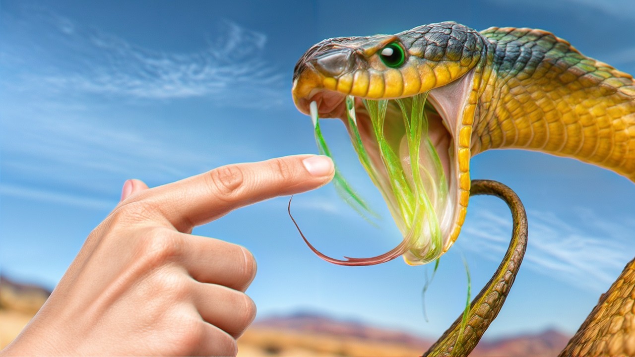 מה קורה כשנותנים לנחש להכיש אותך