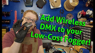 Add wireless DMX control to your low-cost fogger using RC4 Wireless Dimmers!