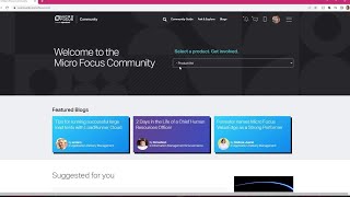 Navigating The Micro Focus Now Opentext Community