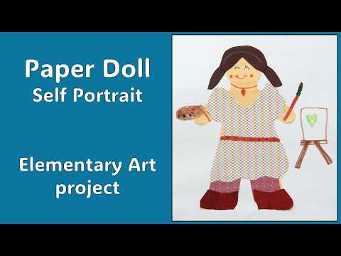 SELF PORTRAIT COLLAGE Multi-cultural elementary art lesson tutorial. How To Teach paper doll collage
