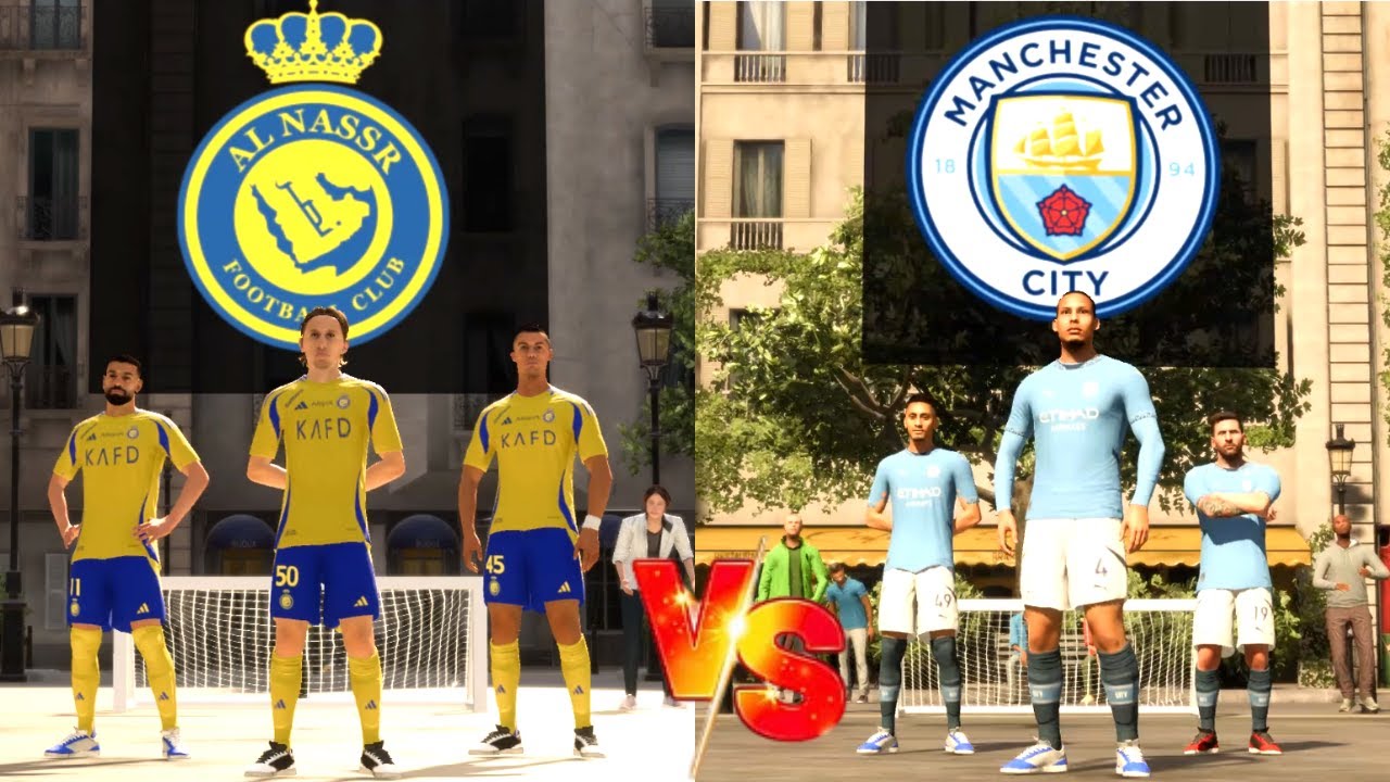 FC 25 VOLTA - RONALDO, MESSI, SALAH, MODRIC ALL STARS | AL NASSR vs  MANCHESTER CITY #fc25